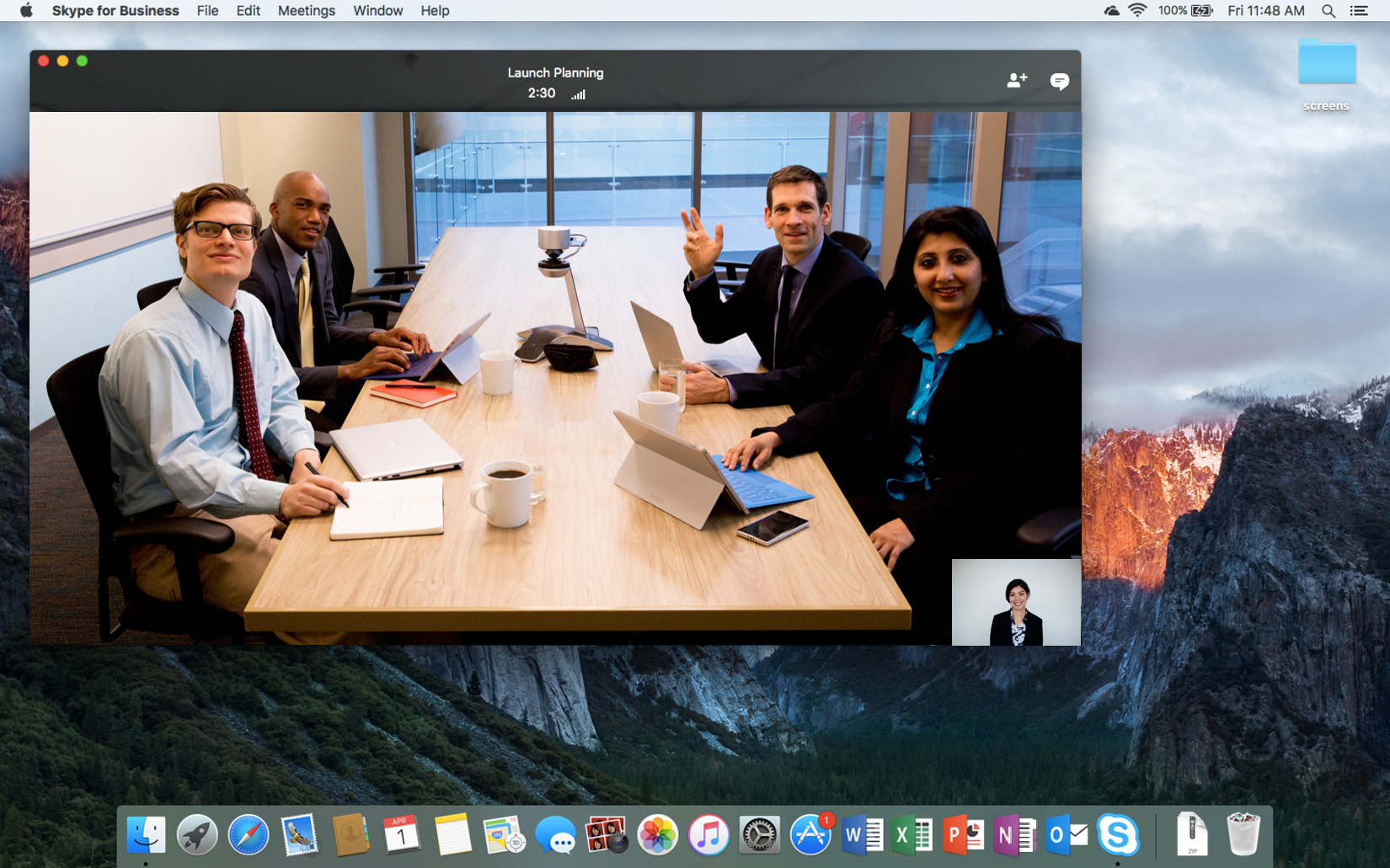 where is skype for business on mac